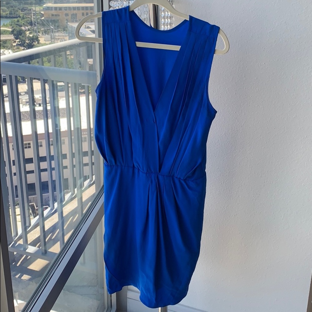 Stunning Blue Silk Cocktail Dress